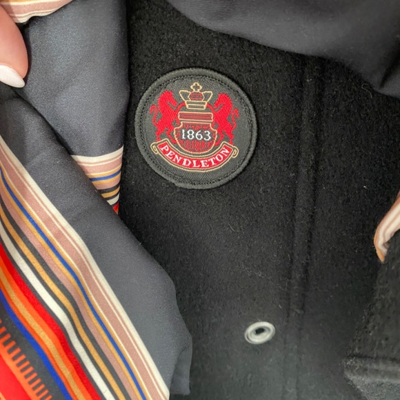 Pendleton Black Wool Coat - Picture 12 of 15